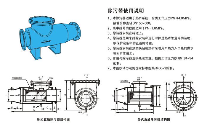 卧式除污器