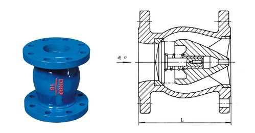 静音止回阀结构图